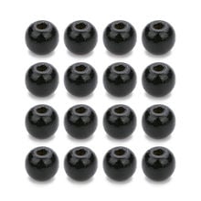LINSOIR 100pc/lot Black 3mm Hole Size Large 12mm Wooden Beads Round Spacer Bead Woods for Jewelry Making Tibetan Buddha Bead 2024 - buy cheap