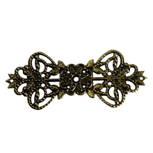 DoreenBeads-conector de envoltura de flor de filigrana, 30 tonos bronce, 7,4x3,1 cm (B13810), yiwu 2024 - compra barato