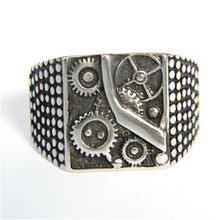3pcs/lot Fast Shipping Punk Machine Ring 316L Stainless Steel Jewelry Band Party Cool Ring 2024 - купить недорого