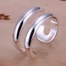 Anillos de plata 925 para hombre y mujer, joyería redonda ajustable, a la moda, gran oferta 2024 - compra barato