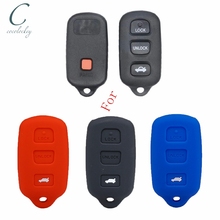 Cocolockey capa de silicone para chave fob para toyota corolla camry matrix para nokia vibe 3 botão capa de chave remota para carro 2024 - compre barato