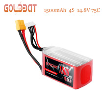 GARTPOT 4S lipo Battery fpv 1500mAh drone battery 75C 14.8V Lipo Battery drones Rechargeable with XT60 for RC Car Helicopter fpv 2024 - buy cheap