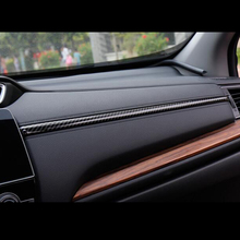 Для Honda CR-V CRV 2017 ABS углеродное волокно Автомобильный Центральный пульт управления Декоративная полоса крышка отделка Аксессуары для стайлинга автомобиля 3 шт. 2024 - купить недорого