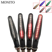 Para kawasaki yamaha yzf r25 r15 r6 r125 z750 z800 fz8 fz1 fz6r ER-6N motocicleta transformar a luz do sinal de fluxo moto flicker água led 2024 - compre barato