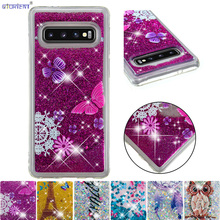 For Samsung Galaxy S10 S 10 Cute Glitter Fitted Case G973 SM-G973F/DS SM-G973X Bling Liquid Quicksand Bumper Cover SM G973F/DS 2024 - buy cheap