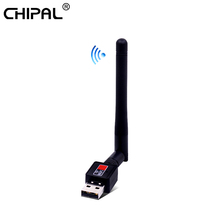 CHIPAL 150Mbps USB WiFi Adapter Receiver Mini Dongle External Wireless LAN Network Card 2.4GHz 802.11n/g/b for PC Computer 2024 - buy cheap