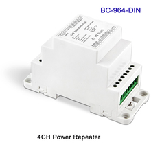 Repetidor de potencia Led de entrada, amplificador de señal de salida, amplificador Led, 3CH/4CH/5CH, BC-964-DIN, carril DIN, DC5V, 12V, 24V, nuevo 2024 - compra barato