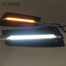 Lámpara de luz antiniebla para coche chevrolet cruze 2009-2014 DRL, luz de conducción diurna, señal de giro amarilla 2024 - compra barato