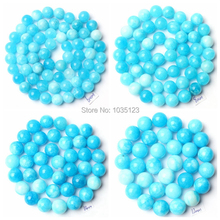 High Quality 6-12mm Pretty Round Shape Mixed Color Jades Jades Gem Loose Beads Strand 15" DIY Creative Jewellery Making wj224 2024 - buy cheap