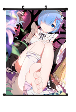 Decoração para casa re zero kara hadimeru isekai seikatsu rem, mural de cartaz para decoração 2024 - compre barato