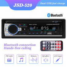 2019 Bluetooth Auto Car Stereo Radio FM Aux Input Receiver SD 2 USB Charger JSD-520 12V In-dash 1 Din Car MP3 Multimedia Player 2024 - buy cheap