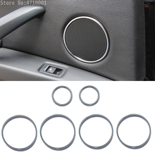 ABS Chrome Car Door Audio Loud Speaker Sound Horn Decoration Trim Ring Sticker For BMW X5 f15 X6 f16 2014 2015 2016 2024 - buy cheap