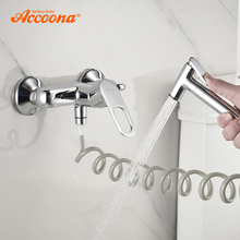 Accoona-kit de torneira manual para banheira, chuveirinho, ducha, cromado, banheiro, a3117 2024 - compre barato