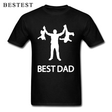 100% Cotton T-shirt Men Best Dad T Shirts Baby Father Day Funny Design Clothing Daddy Cool Streetwear Family Gift Tops & Tees 2024 - buy cheap