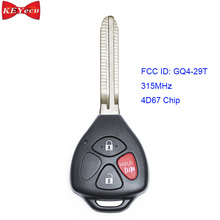 Keyecu para toyota corolla 2009 2010, matriz venza 2013 2014, chave remota fob 315mhz com chip 4d67 2024 - compre barato