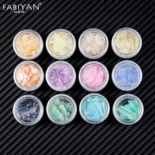 12 Color Irregular Abalone Shell Paper Nail Art Decoration Flake Sequin Fragment Manicure Accessories 3D Glitter Slice DIY Tips 2024 - buy cheap