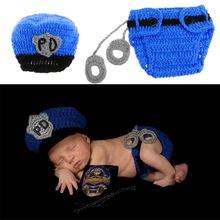 Fantasia de crochê para recém-nascidos, adereços para fotografia, roupa de criança 2024 - compre barato