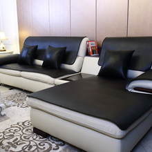 Черная моющаяся Кожаная подушка для дивана, Всесезонная Нескользящая Водонепроницаемая Крышка для дивана в европейском стиле, универсальное полотенце для дивана по индивидуальному заказу 2024 - купить недорого