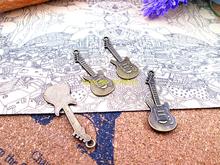 20pcs --36*11mm antique bronze mini lovely music guitar charms pendants 2024 - buy cheap