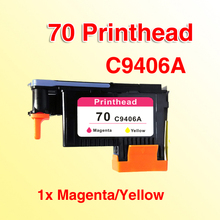 1x compatível com 70 c9406a magenta/amarelo cabeça de impressão compatível com hp70 z3100 z5200 2024 - compre barato