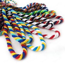 (29795)5 meters 5MM 100% Cotton 3 Color Cotton Twisted Corps Rope Diy Jewelry Findings Accessories Wholesale 2024 - buy cheap