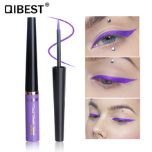 QIBEST Waterproof Long Lasting Eye Liner Beauty Cosmetics 6 Colors Eyeliner Waterproof Liquid Eyeshadow Pencil Pen Make Up 2024 - buy cheap