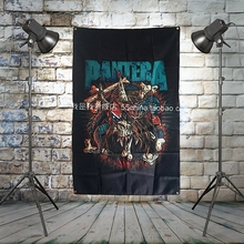 "Pantera" metais pesados rock música banners pendurado bandeira adesivo de parede cafe tema hotel montagem quarto fundo decoração 2024 - compre barato