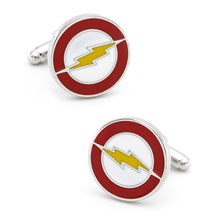 Men's Flash Cuff Links Copper Material Red Color Superheroes Design 2024 - buy cheap