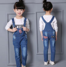 New Arrival Children Clothing Girls Denim Overalls High Quality Kids Jeans Suspender Trousers kids Clothes Boys Jumpsuit Pants 2024 - buy cheap