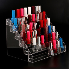 6 Tiers Clear Acrylic Nail Polish Display Stand Showing Shelf  Lipstick Organizer Shop Counter Retail Rack Holder 60 Bottles 2024 - buy cheap