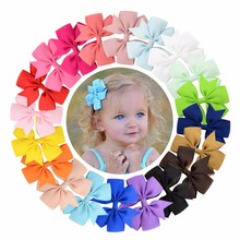( 20 pcs/lot) High Quality 3 inch Grosgrain Ribbon Boutique Bows With Clip Hairpins For Kids Girl Hair Accessories 564 2024 - buy cheap