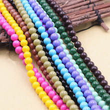 Perfect Candy Glass Loose Beads for Jewelry Making 6mm Round Baking Paint DIY Necklace Bracelet Findings Accessories 15inch A61 2024 - buy cheap