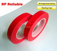 1x 5mm*33 meters *0.25mm High Temperature Resist Adhesive Tape PET Mix Paper for PCB SMT, ESD Coating, Automobile Coating Mask 2024 - купить недорого