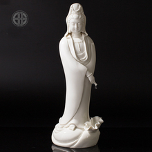 Estatua hecha a mano de Buda GUAN YIN, talismán de 44CM de gran tamaño, protección familiar eficaz, TOP de Seguridad, China, blanco 2024 - compra barato