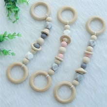 INS Nordic Style Wooden Beads Ornament Cute Animal Shape Wall Hanging Pendant For Baby Rattle Stroller Accessories Photo Props 2024 - buy cheap