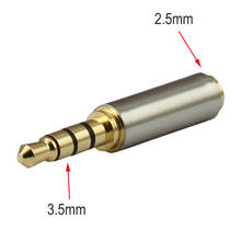 Onfine Leo 2016 3.5mm Male To 2.5mm Female Stereo Audio Headphone Jack Adapter Converter 2024 - buy cheap