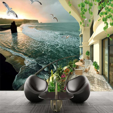 Decorative Wallpaper Fantasy Sea View Room 3D Hd Scenery Background Wall 2024 - buy cheap