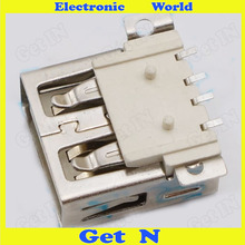 1000 Endless AF SMD Flat Port USB Female Board Type A Mother Jack Full SMT Large 4PIN USB Socket 2024 - buy cheap