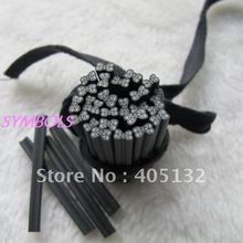 f-12 Free Shipping 100pcs 5mm Cute Black Bow Cane Fancy Nail Art Polymer Clay Cane 2024 - buy cheap