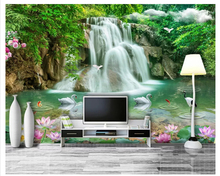 Beibehang-fondos de pantalla de alto fresco, paisaje tridimensional, paisaje de cascada, 3D, Fondo de TV, papel de pared 3d 2024 - compra barato