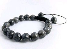 Men's Shamballa bracelet all 10mm Black Gray Labradorite stone beads -Top quality free shipping 2024 - buy cheap