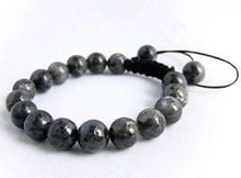 Masculino shamballa pulseira todos os 10mm preto cinza labradorite contas de pedra-qualidade superior frete grátis 2024 - compre barato