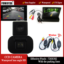 FUWAYDA Wrieless цветная CCD Автомобильная камера заднего вида для Kia Forte/Hyundai Verna Solaris седан 4,3 дюйма складной ЖК TFT монитор 2024 - купить недорого