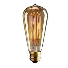 Лампа GAOLUSI старинная Ретро лампа E27 40 Вт 110В/220В Эдисон белка клетка лампа накаливания Эдисона 2024 - купить недорого