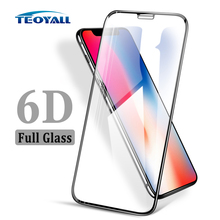 Закаленное стекло TeoYall с маленькими краями 6D для iPhone XS Max XS XR X, Защита экрана для Apple iPhone 6 6s 7 8 Plus, стеклянная пленка 2024 - купить недорого