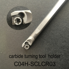 OYYU C04H-SCLCR03 SCLCR 4mm Carbide Insert turning tool holder C04H SCLCR03 CCGT030102 CCGT030102L-F TN60 Boring Bar Lathe Tools 2024 - buy cheap
