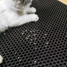 Водонепроницаемый коврик для кошачьих туалетов складной двухслойный коврик для кошек EVA нескользящий коврик для кошачьих туалетов 2024 - купить недорого