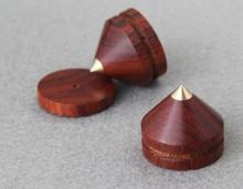 8 Sets Speaker Stand Spikes Feet Base Pad Rosewood Wooden Copper Amplifier Speaker Isolation Cone Stand Foot Pads 2024 - buy cheap