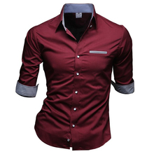 Camisa Masculina Slim Fashion Men Shirt 2017 Brand Clothing Casual Half Sleeved Chemise Homme Pure Color Camisa Masculina C14 2024 - buy cheap