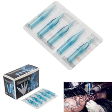 50Pcs/set Sterile Disposable Tattoo Nozzle Tips For Needle Tube Pick 3RT Blue #11 2024 - buy cheap